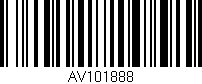 Código de barras (EAN, GTIN, SKU, ISBN): 'AV101888'