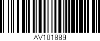 Código de barras (EAN, GTIN, SKU, ISBN): 'AV101889'