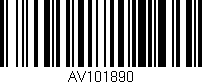 Código de barras (EAN, GTIN, SKU, ISBN): 'AV101890'