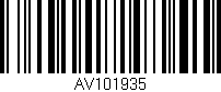 Código de barras (EAN, GTIN, SKU, ISBN): 'AV101935'