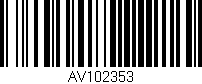 Código de barras (EAN, GTIN, SKU, ISBN): 'AV102353'