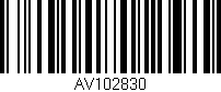 Código de barras (EAN, GTIN, SKU, ISBN): 'AV102830'