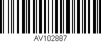 Código de barras (EAN, GTIN, SKU, ISBN): 'AV102887'