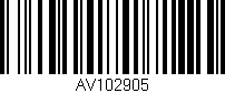 Código de barras (EAN, GTIN, SKU, ISBN): 'AV102905'