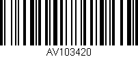 Código de barras (EAN, GTIN, SKU, ISBN): 'AV103420'