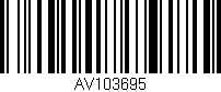 Código de barras (EAN, GTIN, SKU, ISBN): 'AV103695'