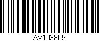 Código de barras (EAN, GTIN, SKU, ISBN): 'AV103869'