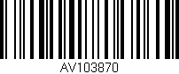 Código de barras (EAN, GTIN, SKU, ISBN): 'AV103870'