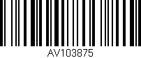 Código de barras (EAN, GTIN, SKU, ISBN): 'AV103875'