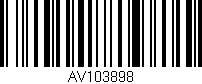 Código de barras (EAN, GTIN, SKU, ISBN): 'AV103898'