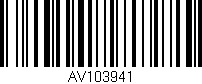 Código de barras (EAN, GTIN, SKU, ISBN): 'AV103941'