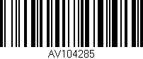 Código de barras (EAN, GTIN, SKU, ISBN): 'AV104285'