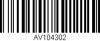 Código de barras (EAN, GTIN, SKU, ISBN): 'AV104302'