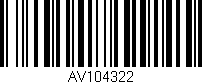 Código de barras (EAN, GTIN, SKU, ISBN): 'AV104322'