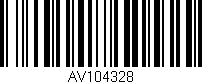 Código de barras (EAN, GTIN, SKU, ISBN): 'AV104328'