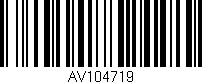 Código de barras (EAN, GTIN, SKU, ISBN): 'AV104719'