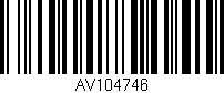 Código de barras (EAN, GTIN, SKU, ISBN): 'AV104746'