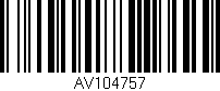 Código de barras (EAN, GTIN, SKU, ISBN): 'AV104757'