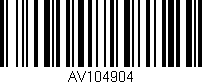 Código de barras (EAN, GTIN, SKU, ISBN): 'AV104904'
