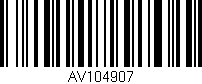 Código de barras (EAN, GTIN, SKU, ISBN): 'AV104907'