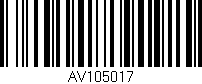 Código de barras (EAN, GTIN, SKU, ISBN): 'AV105017'