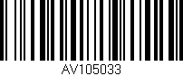 Código de barras (EAN, GTIN, SKU, ISBN): 'AV105033'