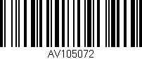 Código de barras (EAN, GTIN, SKU, ISBN): 'AV105072'