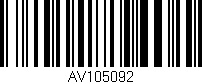 Código de barras (EAN, GTIN, SKU, ISBN): 'AV105092'