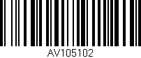 Código de barras (EAN, GTIN, SKU, ISBN): 'AV105102'