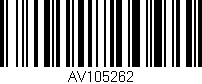 Código de barras (EAN, GTIN, SKU, ISBN): 'AV105262'