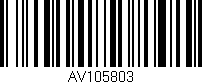 Código de barras (EAN, GTIN, SKU, ISBN): 'AV105803'