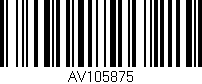 Código de barras (EAN, GTIN, SKU, ISBN): 'AV105875'