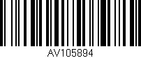 Código de barras (EAN, GTIN, SKU, ISBN): 'AV105894'