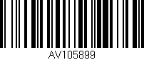 Código de barras (EAN, GTIN, SKU, ISBN): 'AV105899'