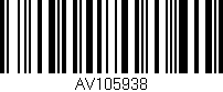 Código de barras (EAN, GTIN, SKU, ISBN): 'AV105938'