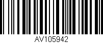Código de barras (EAN, GTIN, SKU, ISBN): 'AV105942'