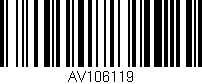 Código de barras (EAN, GTIN, SKU, ISBN): 'AV106119'