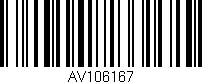 Código de barras (EAN, GTIN, SKU, ISBN): 'AV106167'