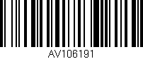 Código de barras (EAN, GTIN, SKU, ISBN): 'AV106191'