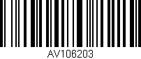 Código de barras (EAN, GTIN, SKU, ISBN): 'AV106203'