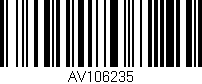 Código de barras (EAN, GTIN, SKU, ISBN): 'AV106235'