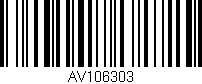 Código de barras (EAN, GTIN, SKU, ISBN): 'AV106303'