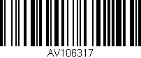 Código de barras (EAN, GTIN, SKU, ISBN): 'AV106317'