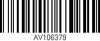 Código de barras (EAN, GTIN, SKU, ISBN): 'AV106379'