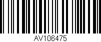 Código de barras (EAN, GTIN, SKU, ISBN): 'AV106475'