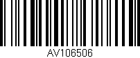 Código de barras (EAN, GTIN, SKU, ISBN): 'AV106506'