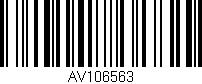 Código de barras (EAN, GTIN, SKU, ISBN): 'AV106563'