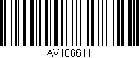Código de barras (EAN, GTIN, SKU, ISBN): 'AV106611'