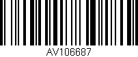 Código de barras (EAN, GTIN, SKU, ISBN): 'AV106687'