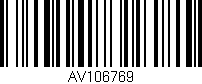 Código de barras (EAN, GTIN, SKU, ISBN): 'AV106769'